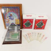 Old Wrigley Stadium Model, 2 Pepsi Figures & More
