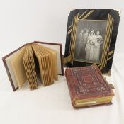 2 Antique Albums with Tin Types & Other Photos