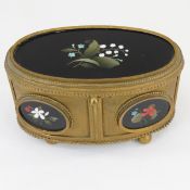 Antique Pietra Dura Jewelry Box