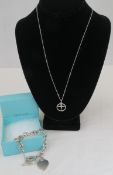 Signed Tiffany & Co Bracelet & Necklace