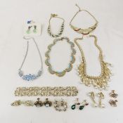 Vintage Coro Signed Jewelry- 2 Demi-Parures