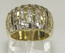 14kt Yellow Gold & Diamond Cocktail Ring