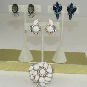 Vintage Juliana Demi Parure & 2 pair Earrings