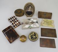 Antique Calling Card Holders, Portrait & Compacts