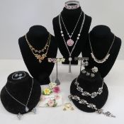 Coro, English Porcelain & Other Floral Jewelry