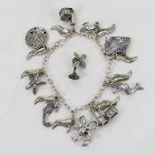 Wheelr Mfg. Oregon Coast Sterling Charm Bracelet