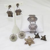 Silver Filigree Jewelry Group