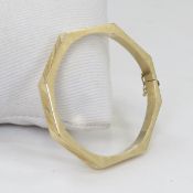 14kt Yellow Gold Etched Bracelet from Spain