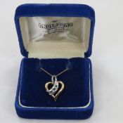 10kt Yellow Gold Necklace with Heart Pendant