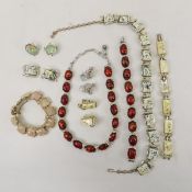 Coro Thermoset Lucite Jewelry- 2 Demi-Parures