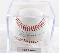 MLB Fan HQ Autographed Baseball Rod Carew