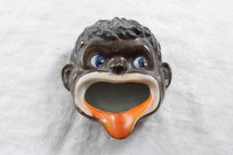 Black Americana Ash Receiver/Ashtray Made Japan