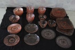 Pink Depression Glass Federal Anchor Hocking