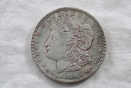 1921 Morgan Silver Dollar