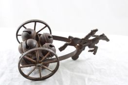 Cast Iron & Steel Surrey with Bells Toy 7