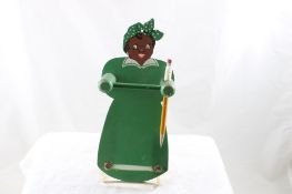 Black Americana Wall Hanging Memo Pad Pencil