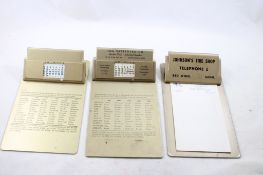 40s,50s 60s Metal Calendar Advertising Clip Boards