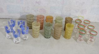 Spaghetti Glasses, Juice Glasses, 1952 Shriners