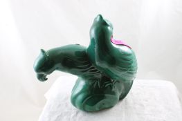 Red Wing Art Pottery 2 Parrots Figurine