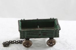 Cast Iron Arcade? Farm Wagon 3 3/4