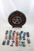 Hot Wheels Rally Case with Redline Cars