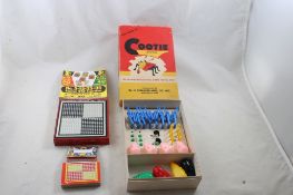 2 Five Cent Punchboards, 1949 Cootie Game