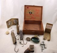 Cigar Wood Box Full of Collectibles