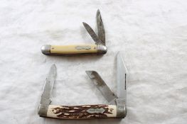 2 Pocket Knives1 Schrade Uncle Henry 3 Blade 885UH