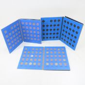 55 Mercury Dimes in 3 partial books 1917-1945