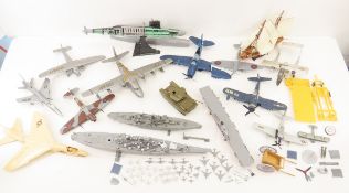 Vintage Boat and Plane Models- as shown