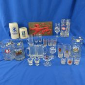 Foreign Beer Steins and Bar Ware