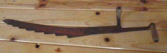 Antique Double Handle Hay Saw 35