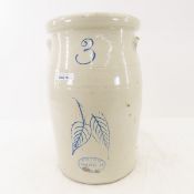 3 Gallon Birch Leaf Red Wing Butter Churn