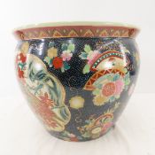 Vintage Satsuma Style Asian Planter 14x11