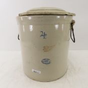 4 gallon Red Wing Potteries Small Wing Crock & Lid