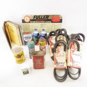 Brake Fluid, 10 Vintage V-Belts & More