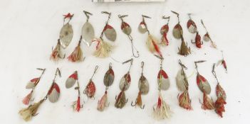 Vintage spinner & other metal fishing lures