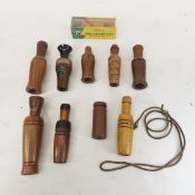 10 Vintage Game calls- Knight & Hale, Lohman