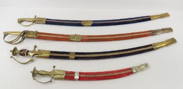 4 Swords in Sheaths made in India