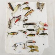 Vintage fishing lures and spoons