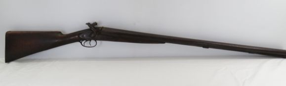 Antique E James & Co Double Barrel 10GA Shotgun