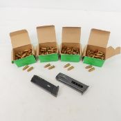 150+ rounds 9mm reloads & 2 magazines