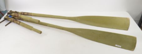 Rare Vintage Mechanical Geared Duck Boat Oars