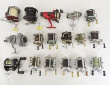 17 Vintage fishing reels - various brands