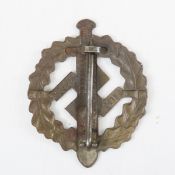 WWII Era German Bronze SA Sports Badge