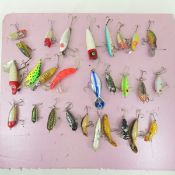 28 Vintage Heddon plastic spooks lures