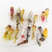 Vintage Heddon Flyrod Poppers, Spooks, Flattail
