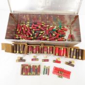 Assorted .410, 12 GA & Other shells in metal case
