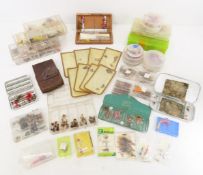 Vintage fly fishing lures in cases