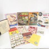 Fishing signs and magazines